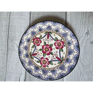 Ceraplat Spain Ceramic Hand-Painted Floral Decorative Plate Trivet 5"